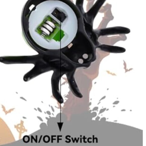 3PCS Halloween Spider Tea Lights Decoration – Battery Operated Flameless LED - Picture 4 of 8